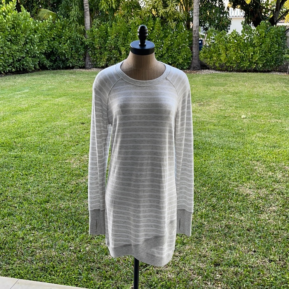 Athleta striped dress size M
